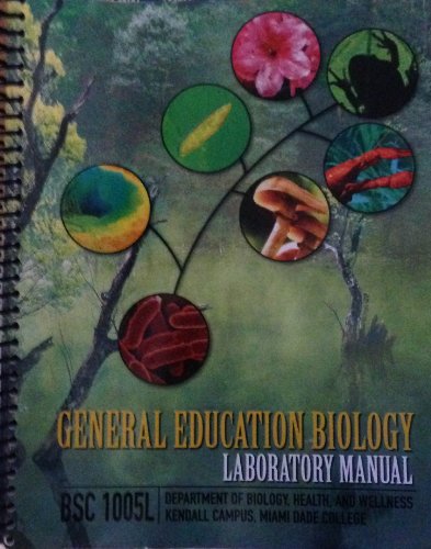 Book General Education Biology Laboratory Manual Bsc1005l Miami Dade College free
