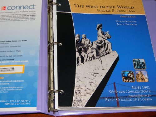 Book The West In The World Volume II: From 1600, 4th Edition For State College of Florida Western Civilization 2 EUH1001 free