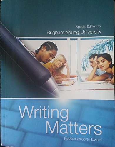Book Writing Matters Special Edition for BYU free