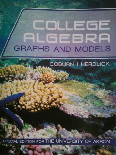 Book College Algebra Graphs and Models free