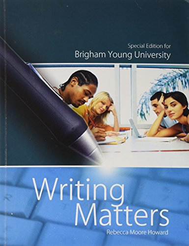 Book Writing Matters Special Edition for Brigham Young University free