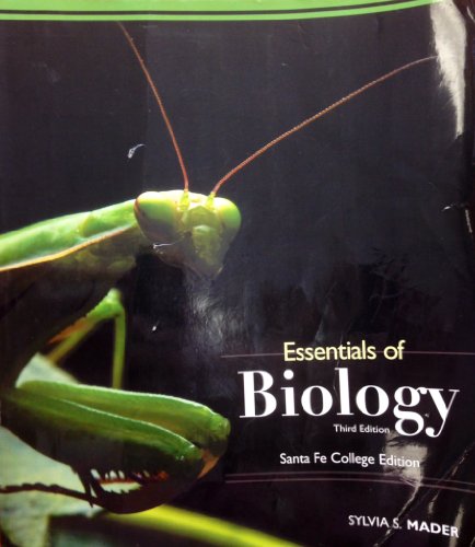 Book Essentials of Biology (Santa Fe College 3rd. Edition) free