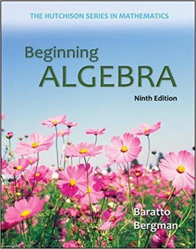 Book Beginning ALGEBRA (9th Ed). [ANNOTATED INSTRUCTOR'S EDITION] free