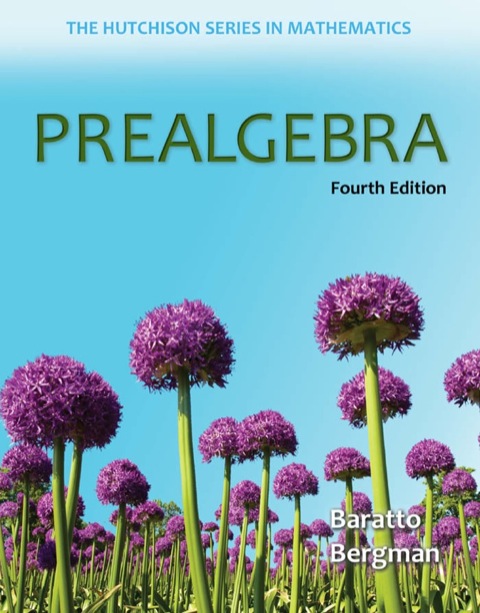 Book Prealgebra (Hutchison Series in Mathematics) free