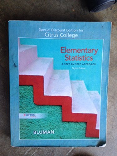 Book Elementary Statistics,A Step By Step Approach free