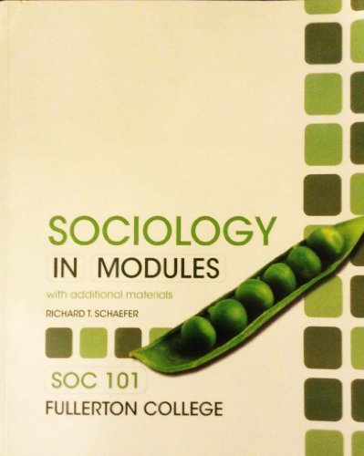 Book Sociology In Modules With Additional Materials (Fullerton College) free