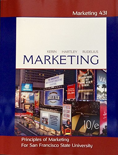 Book Principles of Marketing (Marketing 431) - San Francisco State University Edition free