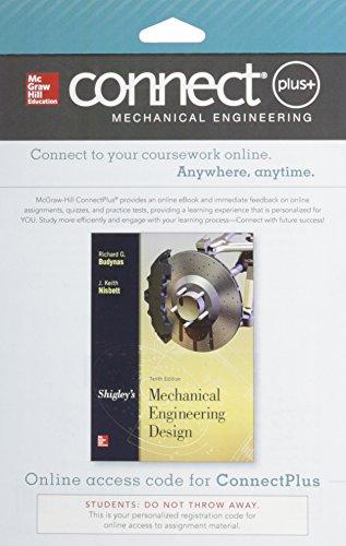 Book Connect 1-Semester Access Card for Shigley's Mechanical Engineering Design free