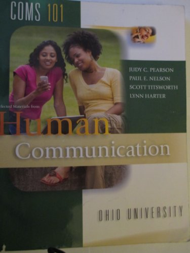 Book Selected Materials from Human Communication (4th Custom Edition for Ohio University) free