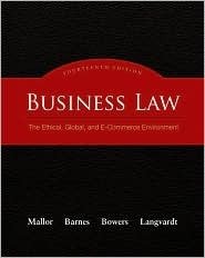 Book Business Law: The Ethical, Global, and E-Commerce Environment (Custom) free