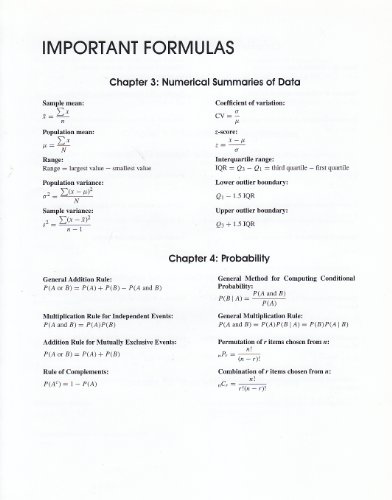 Book Important Formulas free
