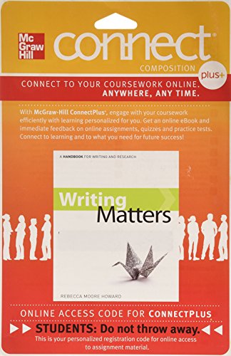 Book Connect 2.0 Access Card for Writing Matters (SPARK) free