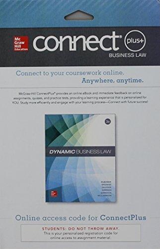 Book Dynamic Business Law-connectplus Access free