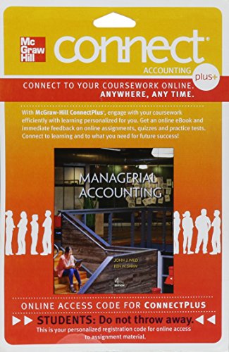 Book Connect 1-Semester Access Card for Managerial Accounting free