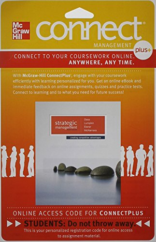 Book Connect 1-Semester Access Card for Dess, Strategic Management free