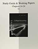 Book Study Guide and Working Papers Chapters for College Accounting (14-24) free