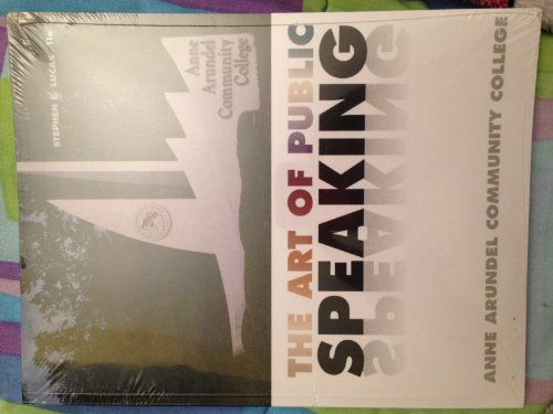 Book The Art of Public Speaking: Anne Arundel Community College Edition free