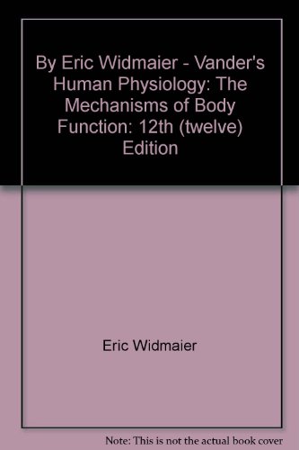 Book Vander's Human Physiology (The Mechanisms of Body Function) free
