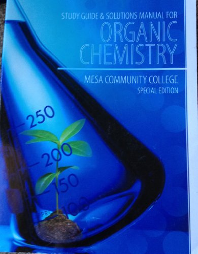 Book Organic Chemistry Study Guide & Solutions Manual (Mesa Community College Special Edition) free