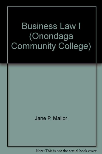 Book Business Law I (Onondaga Community College) free