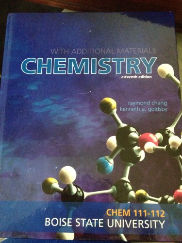 Book Chemistry, by Chang, 11th CUSTOM Edition for Boise State University free
