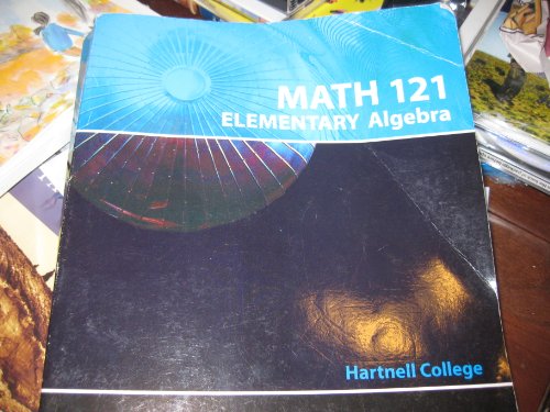 Book Math 121 Elementary Algebra Hartnell College (2013) free