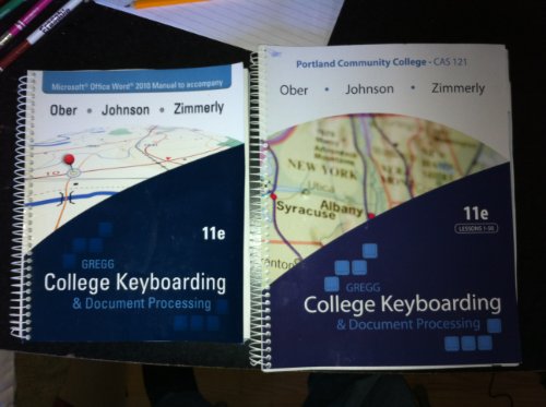 Book Gregg College keyboarding & Document Processing and Manual to accompany(Portland Community College- CAS 121) free
