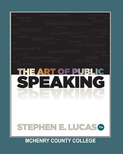 Book Art of Public Speaking - AIE by Stephen E Lucas (2012-05-03) free