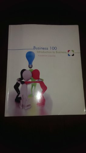 Book Business 100 Introduction to Business Fullerton College free