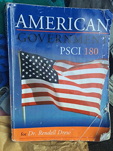 Book American Government for Dr. Rendell Drew Psci180 11th Edition free