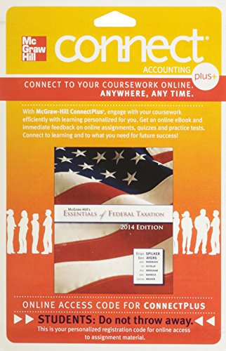 Book Connect Plus Accounting with LearnSmart 1 Semester Access Card for McGraw-Hill's Essentials of Federal Taxation, 2014 Edition free