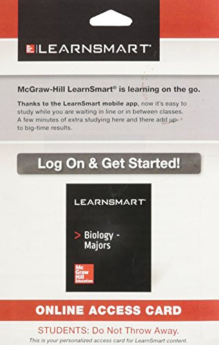 Book LearnSmart Access Card Two Semester for Majors Biology free