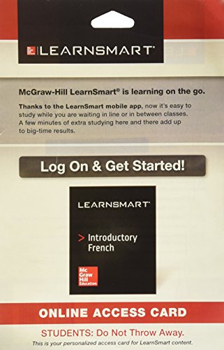 Book Learnsmart Access Card Two Semester For Introductory French free