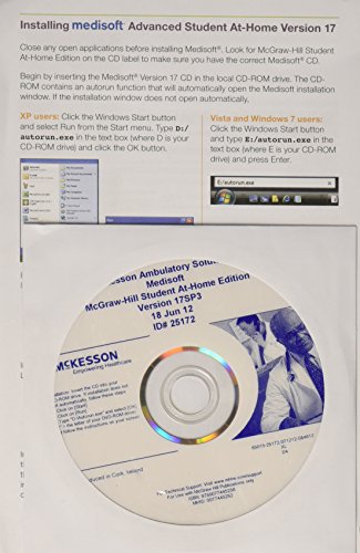Book Medisoft v17 Student At Home Software with Installation Instructions (for 8th Edition textbook) free