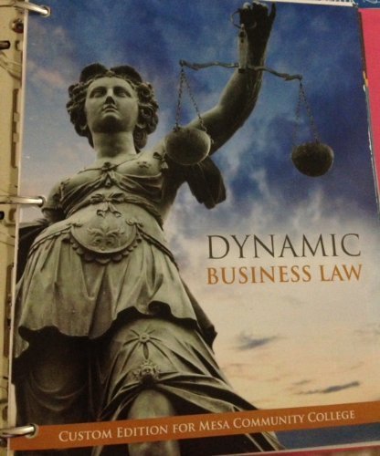 Book Dynamic Business Law (Custom Mesa Community College 2013) free