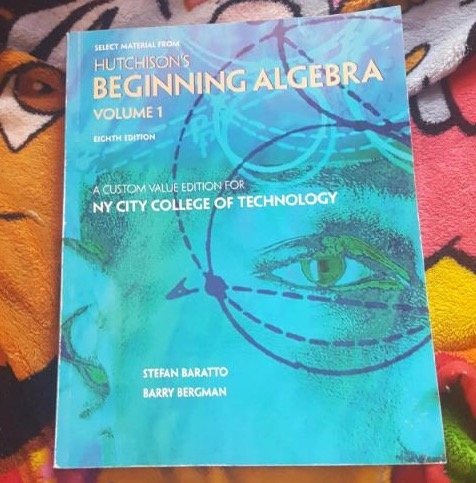 Book Beginning Algebra (Custom)(NYC COLL TECH) (Vs1&2) Edition: 8th free