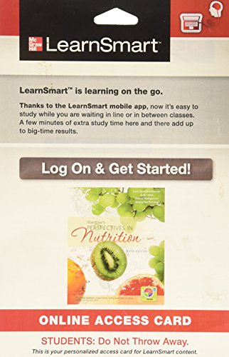 Book LearnSmart Access Card for Wardlaw's Perspectives in Nutrition free