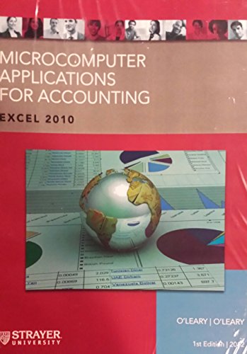 Book Microcomputer Applicaions for Accouning Excel 2010 free