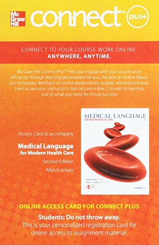 Book connect plus Medical Language for Modern Health Care free