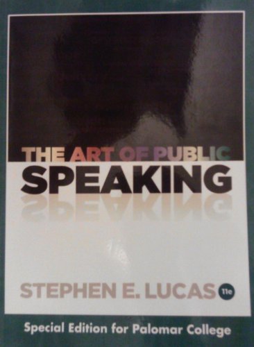 Book The Art of Public Speaking: Palomar College Edition free