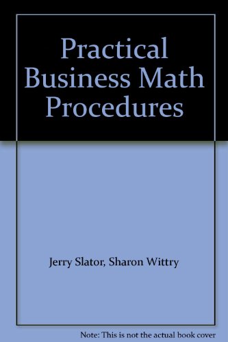 Book Practical Business Math Procedures free