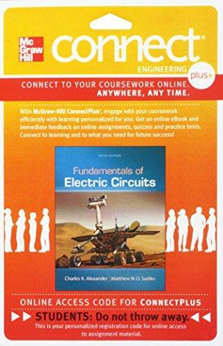 Book Connect Plus Engineering 1 Semester Access Card for Fundamentals of Electric Circuits free