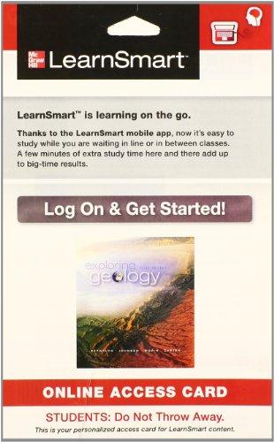 Book Learnsmart Access Card For Exploring Geology free