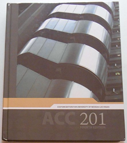 Book ACC 201 4th Edition - Custom Edition for UNLV - Financial Accounting free