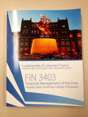 Book Fundamentals of Corporate Finance, Financial Management of the Firm FSU (Standard Edition, Tenth Edition) free