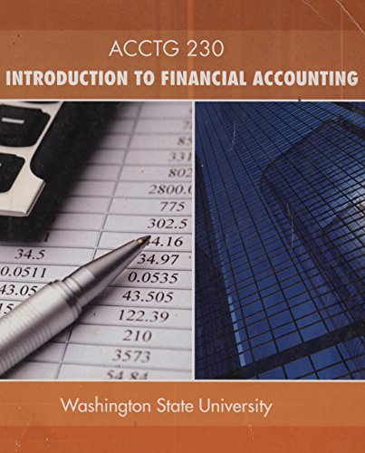 Book ACCTG 230 Introduction to Financial Accounting free