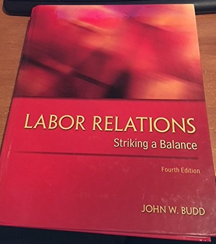 Book Labor Relations Striking a Balance free