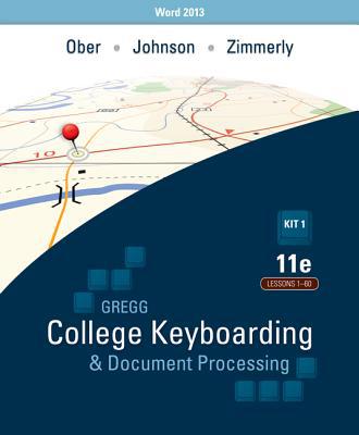 Book Gregg College Keyboarding & Document Processing (GDP); Lessons 1-60, main text free