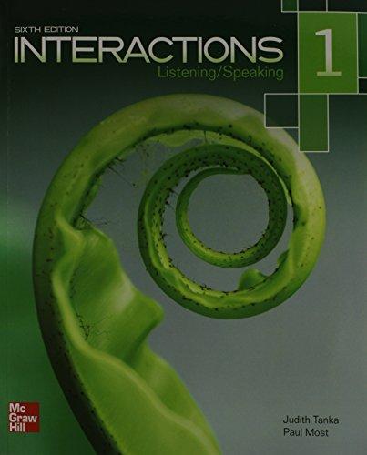 Book Interactions Listening/Speaking Level 1 Student Book Plus Registration Code for Connect ESL free