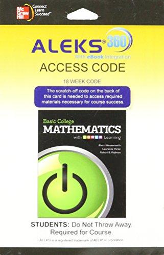 Book ALEKS 360 (18 Weeks) for Basic College Math with P.O.W.E.R. Learning free